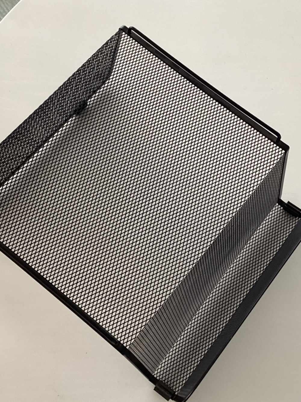 Black Mesh Desk Organizer Tray